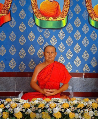 Tượng các vị hòa thượng chùa Cù Là Cũ