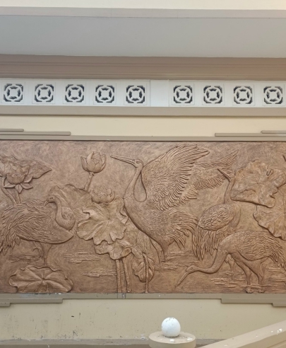 Phù Điêu Sen Hạc