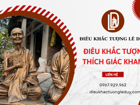 Điêu khắc tượng Hòa Thượng Thích Giác Khang đẹp tại TPHCM