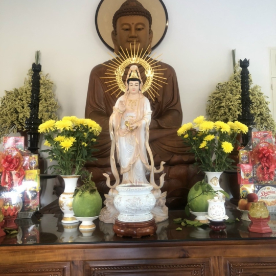 Tượng Quan Âm cao 1met2