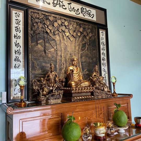 Phù điêu cây bồ đề