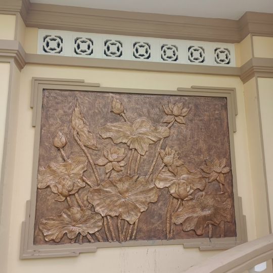 Phù Điêu Sen Hạc