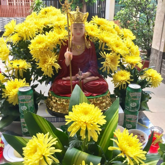 Tượng Địa Tạng ngồi 30cm