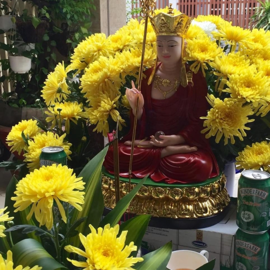 Tượng Địa Tạng ngồi 30cm