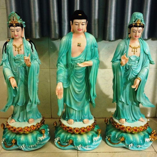 Tượng Tây Phương Tam Thánh 