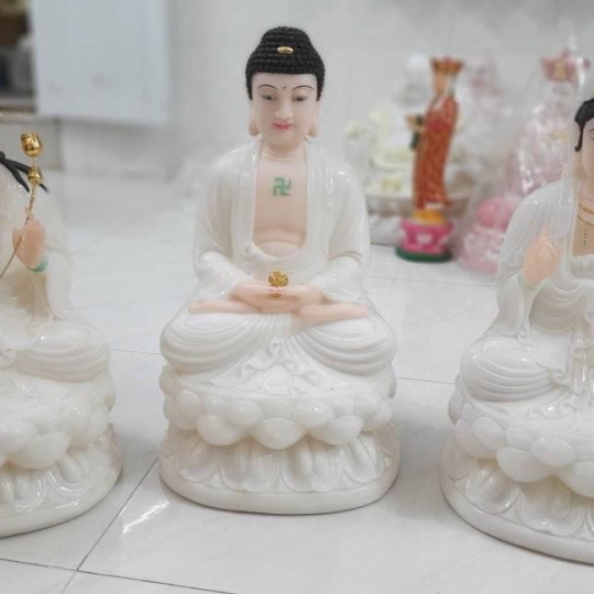 Tượng Tây Phương Tam Thánh dáng ngồi