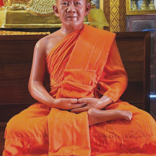 Bộ tượng Sư chùa Khmer Chông Prây ( Trạm )