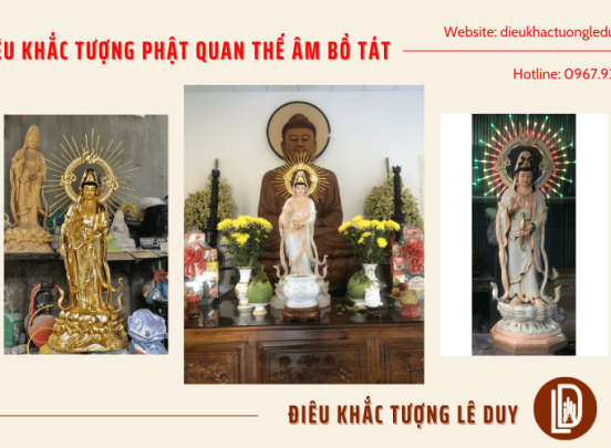 Điêu khắc tượng phật Quan Thế Âm Bồ Tát đẹp, uy tín