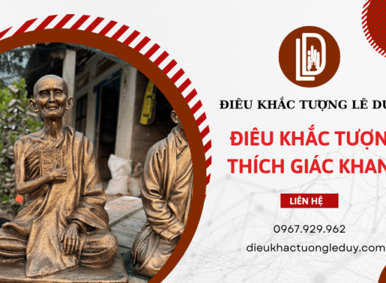 Điêu khắc tượng Hòa Thượng Thích Giác Khang đẹp tại TPHCM